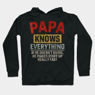 Father'S Day Papa Knows Hoodie